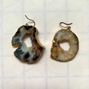 Anthropologie geode earrings